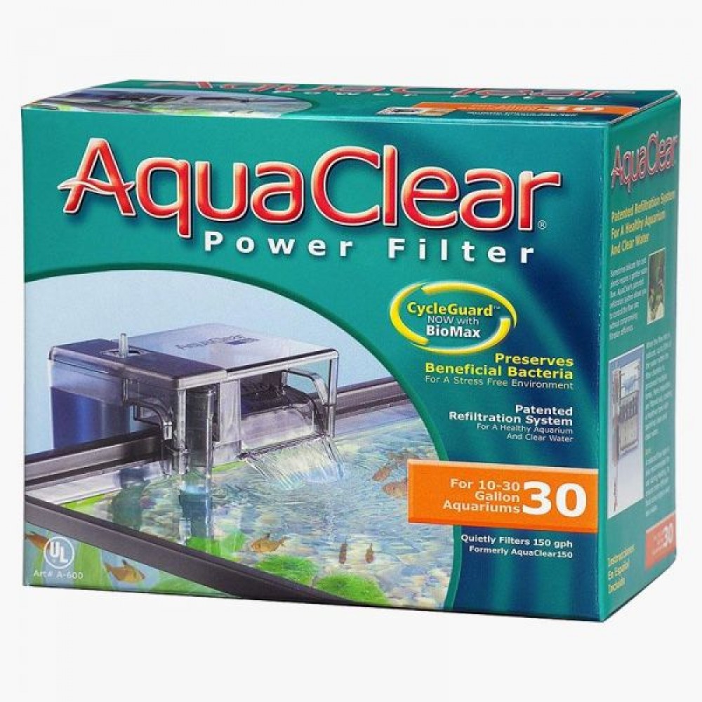 Hagen AQUA CLEAR 30 Cascade Filter for Aquarium up to 114L