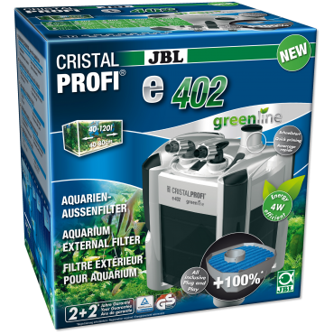 JBL CRISTALPROFI GREENLINE E402 450l/h External Filter for Aquarium 40-120L