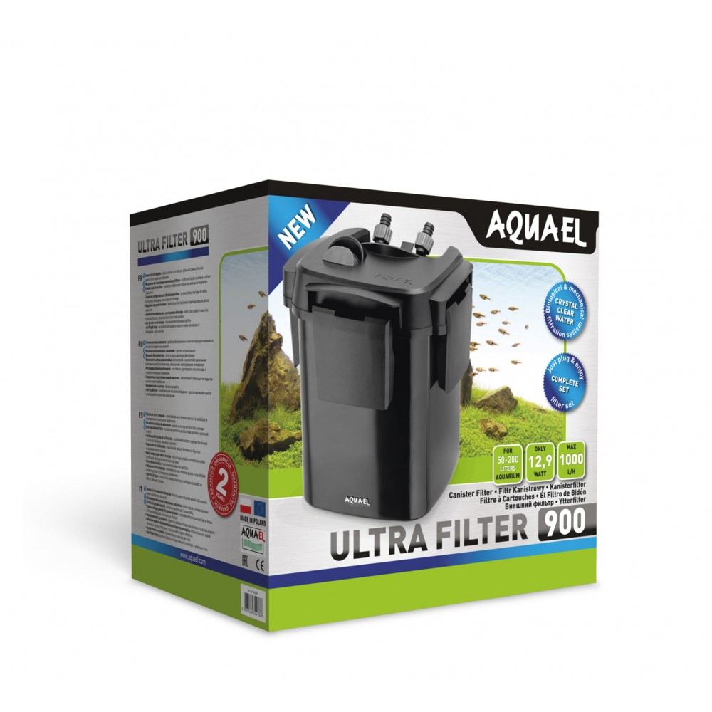 AQUAEL ULTRA 900 External Filter 1000L/H For Aquarium 50-200L 
