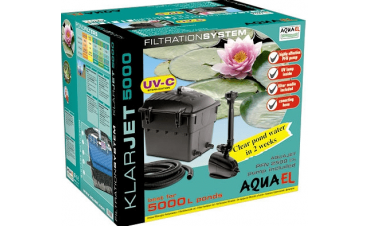 Aquael KlarJet 5000 Complete Set Pond Flow Through Filter with UV-C Lamp 5W up to 5000L