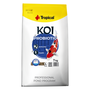 Tropical KOI PROBIOTIC PELLET SIZE L 7kg Food Supports Health and Immunity