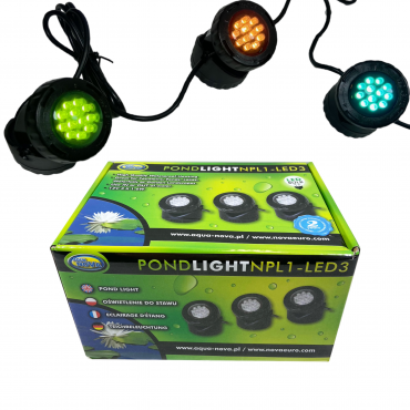 Aqua Nova NPL1-LED3 3x1.6W LED Pond Light with Twilight Sensor