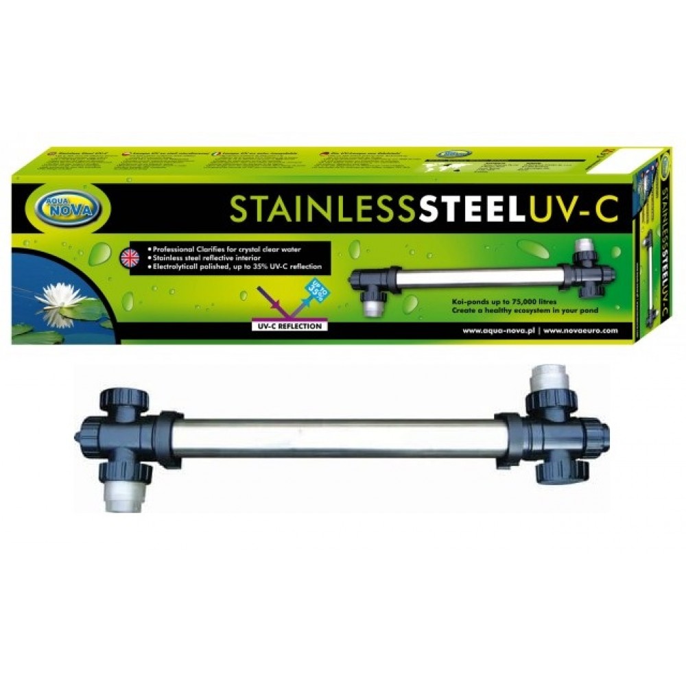 Aqua Nova NUVC-40 Stainless Steel UV-C 40W Steriliser Lamp